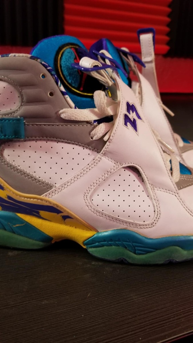 Nike Air Jordan 8 Retro White/Varsity Red CI1236-100 Women's Size