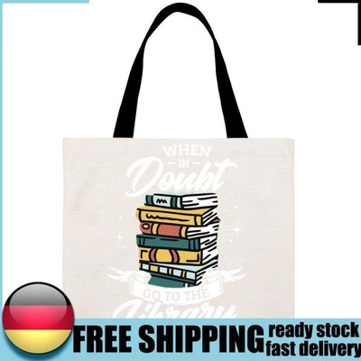 Wenn Sie Fragen haben besuchen Sie bitte die Bibliothek   Leinentasche mit große