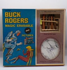 Vintage 1960's Transogram BUCK ROGERS Magic Erasable Dot Pictures UNUSED kit  