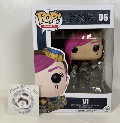 League of Legends #06 Vi Funko Pop! VAULTED Rare Poplife Sticker P/P