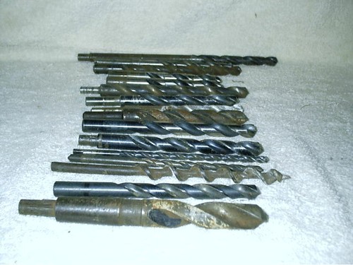Lot of 16 Vintage Long Auger Drill Bits Bit Spiral Tools Mixed Brands & Sizes  - Imagen 1 de 6