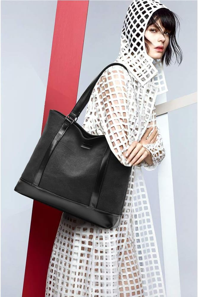 Large Tote Bags for Women 15.6 Inch Laptop Bag Lightweight Canvas