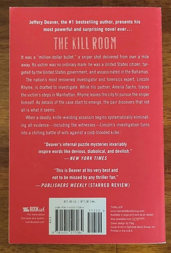 The Kill Room (Lincoln Rhyme) - Paperback By Deaver, Jeffery - VERY GOOD - Foto 2 di 4