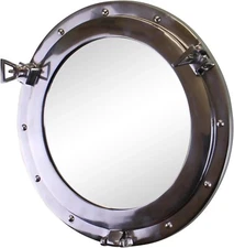 24 Inch Antique Maritime Porthole For Room Or Lavish Ornamental Pirate's Home.