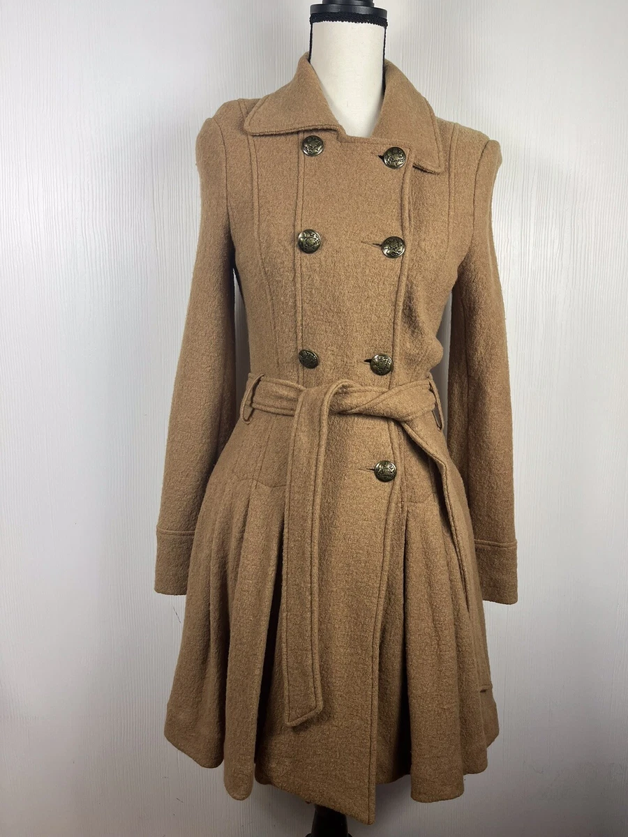 Peplum trench jacket top