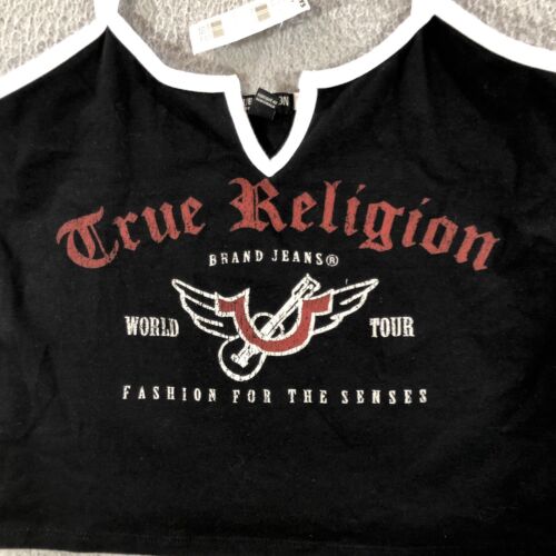 true religion Cami Camisole Tank Top Women’s S Black - Picture 2 of 11