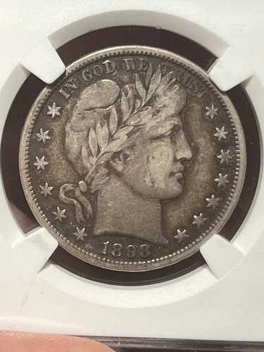 1898 Half Dollar VERY FINE 25 NGC Certified