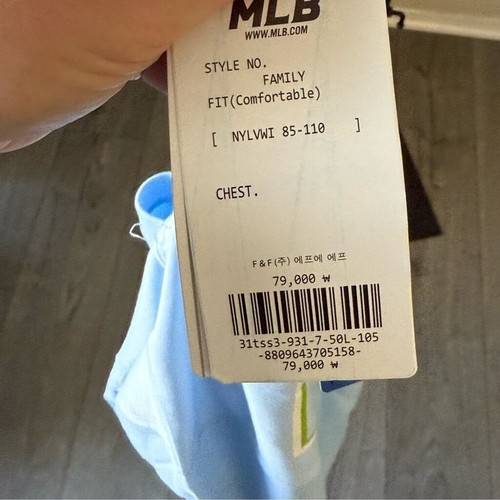 NWT MLB LA DODGERS BABY Blue Crewneck Jogger SET /Large - Picture 6 of 6