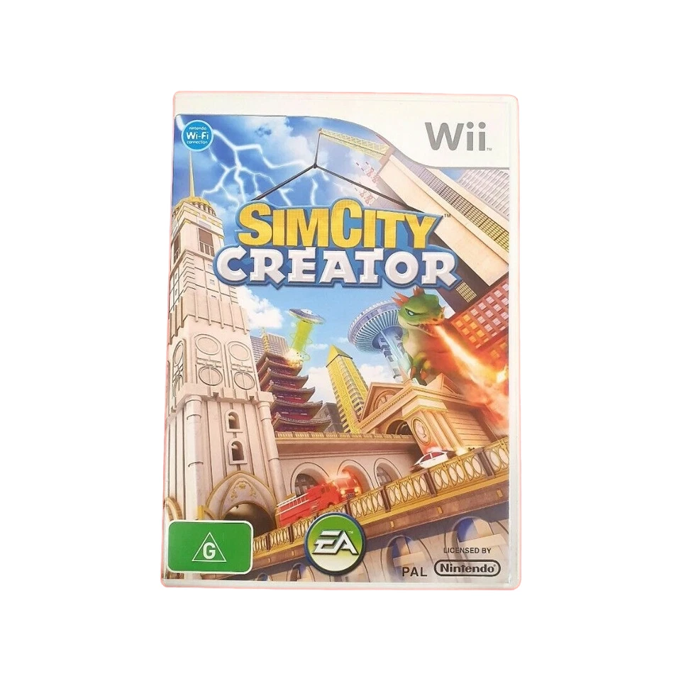 SimCity Creator Nintendo Wii PAL Game Wii U Compatible Complete Simulation - Image 3 of 4