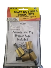 Kemper Tools PCSB 3/4" Pattern Cutter Set For Clay, Wax, Dough, etc Set Of 4