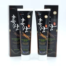 HANIL Korean Black Ginseng Toothpaste 150g x 2ea Saponin Whitening K-Beauty