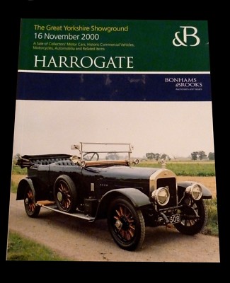 Bonhams & Brooks Auto Auktionskatalog - November 2000 - Harrogate
