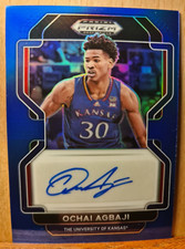 Ochai Agbaji #DP-OCH #59/149 2022 Prizm Draft Picks Auto BLUE PRIZM PUR074B