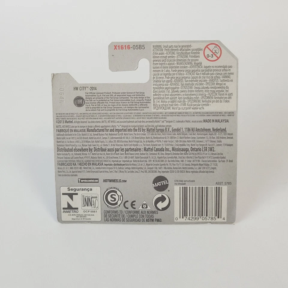 Fiat 500 HW City 25/250 2014 Hot Wheels (A10) Foto 3 de 3