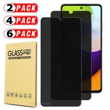 2/4/6-Pack Privacy Tempered Glass Screen Protector For Samsung Galaxy A52 4G/5G
