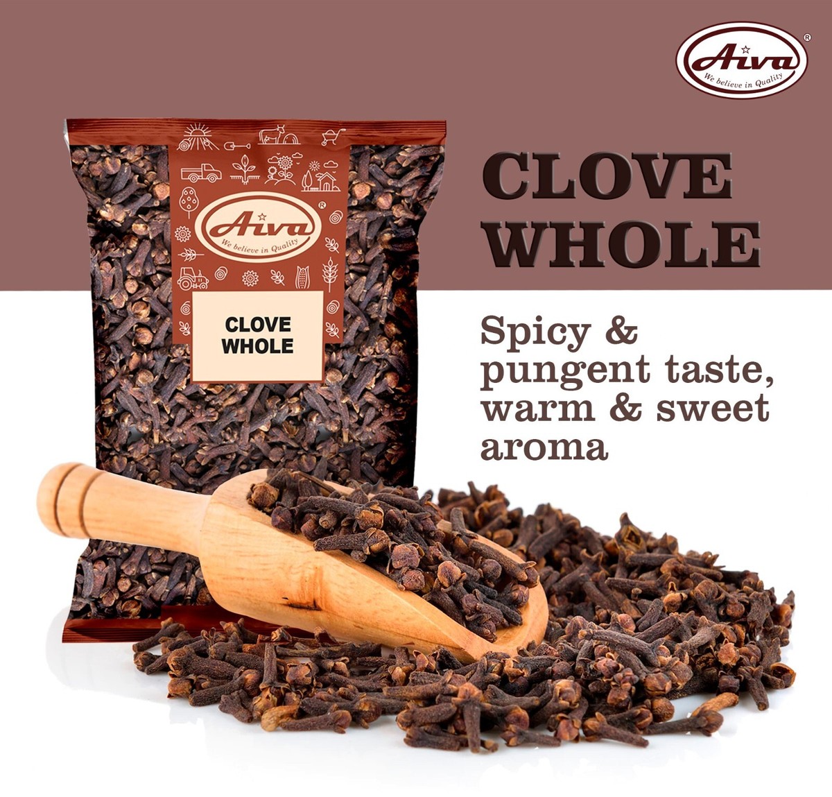 Aiva Whole Clove – 7 Oz Bulk Jar, Premium Whole Spice For Cooking & Baking