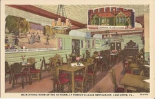 Lancaster, PENNSYLVANIA - Village Restaurant - Main Dining Room - 1933