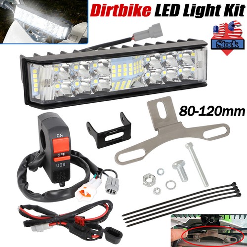 Dirt Bike Accessories AUTOVIC Dirt Bike Light Bar Kit - Dual Mode White & Amber Lights For Off-Road Riding Kawasaki Honda Yamaha Suzuki Off-road Lights - Foto 4