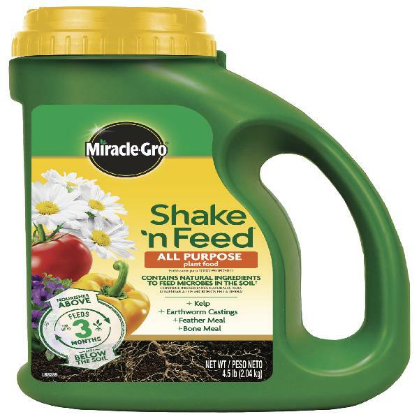MiracleGro Shake N Feed All Purpose Plant Food, 4.5 lb