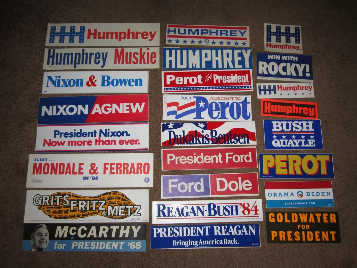 Political bumper sale stickers