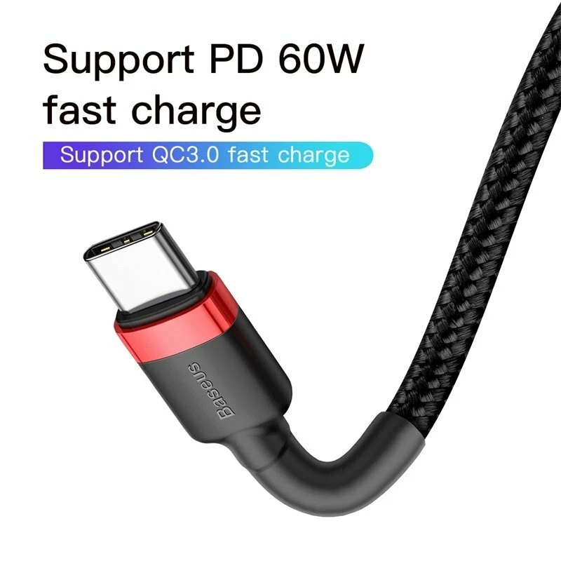 Baseus 60W/100W USB C to Type C Charger Cable Fast Charging For Samsung lot - Image 4 of 4