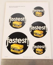 Vintage Kodak Kodacolor VR 1000 Film Sticker Sheet - NOS