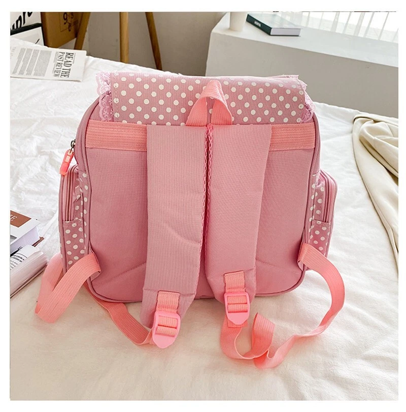 Mother garden strawberry Backpack School Girl kawaii pink used