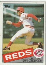 FREE SHIPPING-MINT-1985 (REDS) Topps #515 Dave Concepcion PLUS BONUS CARDS