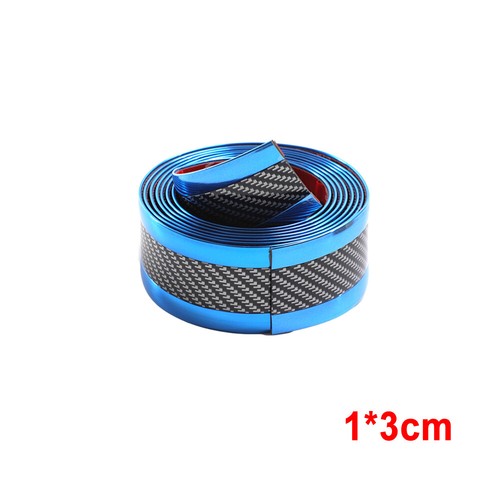 Nastro Protettivo Adesivo Carbon Fiber Per Soglia Auto &ndash; Blu