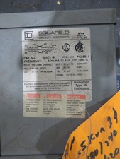 Square D .5 kVA Transformer 480/240 primary / 240/120 secondary 60 Hz 1Phase