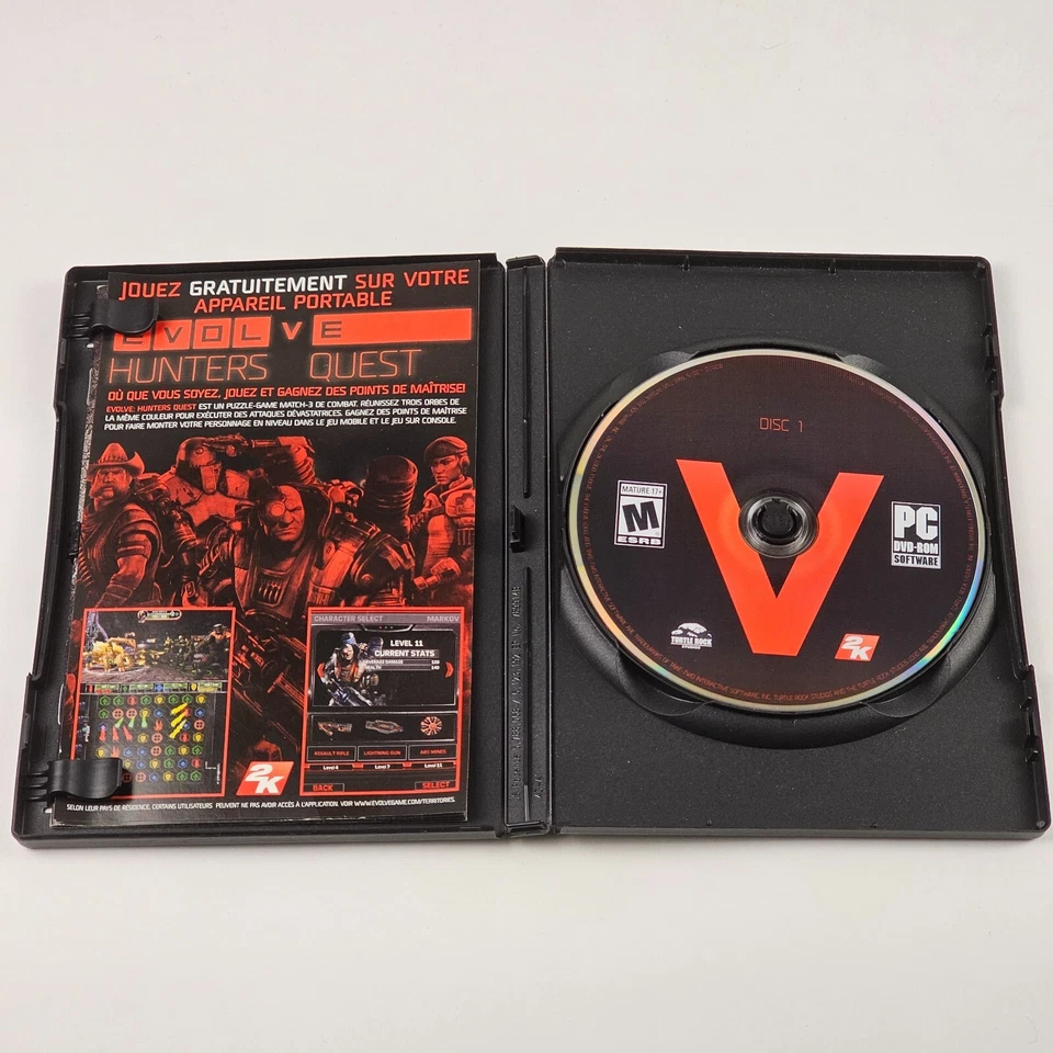 2K Games: Evolve (PC, 2015) DVD-Rom Software 4 Discs & Booklet CIB - Image 3 of 4
