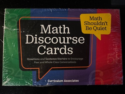 Math Discourse Cards  Encourage Peer & Whole Class Conversations I Ready NEW!