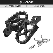 Billet 57mm Foot Pegs Footrest Rests Pedals For Suzuki RMZ250 RMZ450 2010-2024