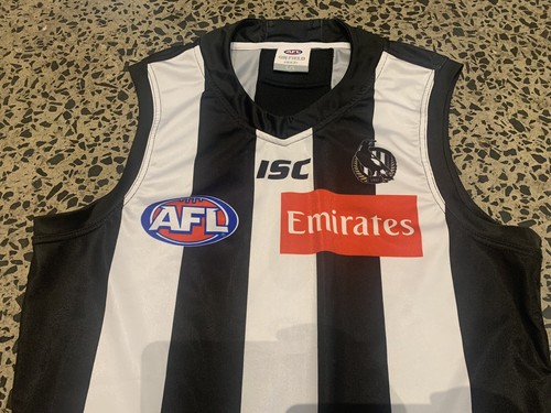 Official AFL ISC COLLINGWOOD MAGPIES PLAYER ISSUE JUMPER GUERNSEY Premiers - Picture 4 of 5