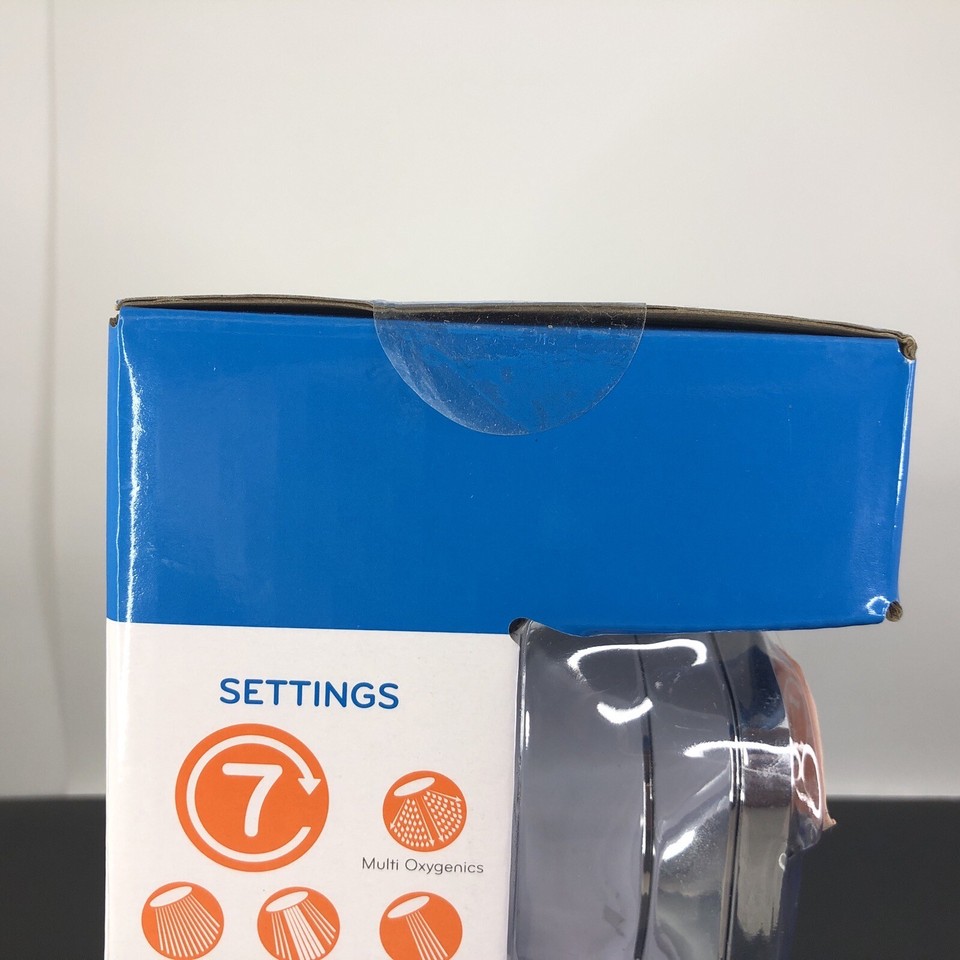 OXYGENICS PURE SHOWER GENIUS 89246 Chrome Fixed 7 Settings Shower head