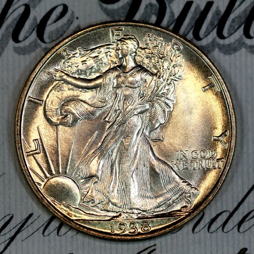 * 1938-P * PRISTINE+ GEM BU MS WALKING LIBERTY HALF-DOLLAR * FROM COLLECTION