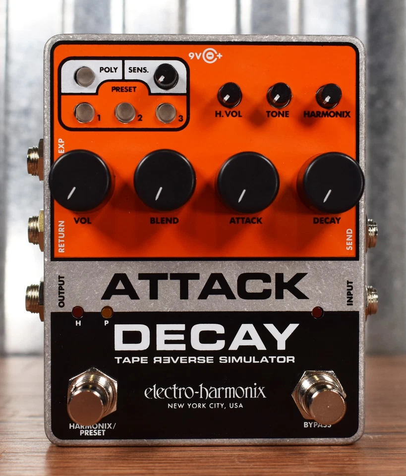 Electro-Harmonix EHX Attack Decay Tape Reverse Simulator Guitar Effect Pedal - Image 3 of 4