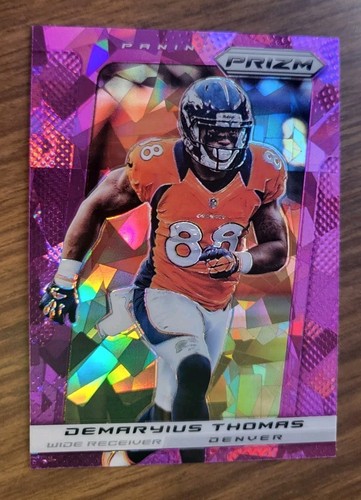 2013 Panini Prizm Demaryius Thomas SP Purple Ice Refractor #8/40 Broncos - Picture 1 of 2