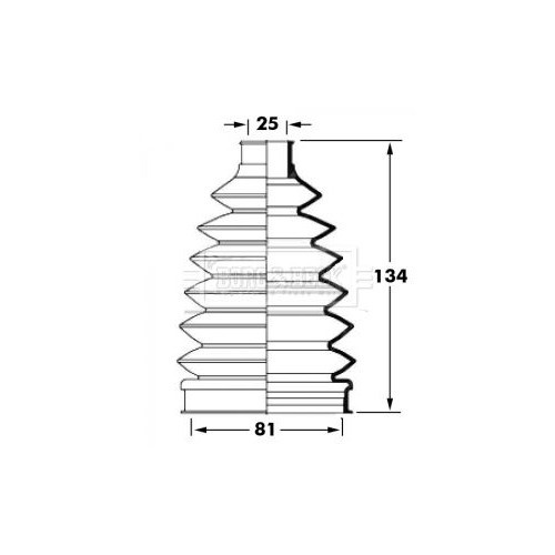 BORG & BECK Bellow Kit, drive shaft BCB6028