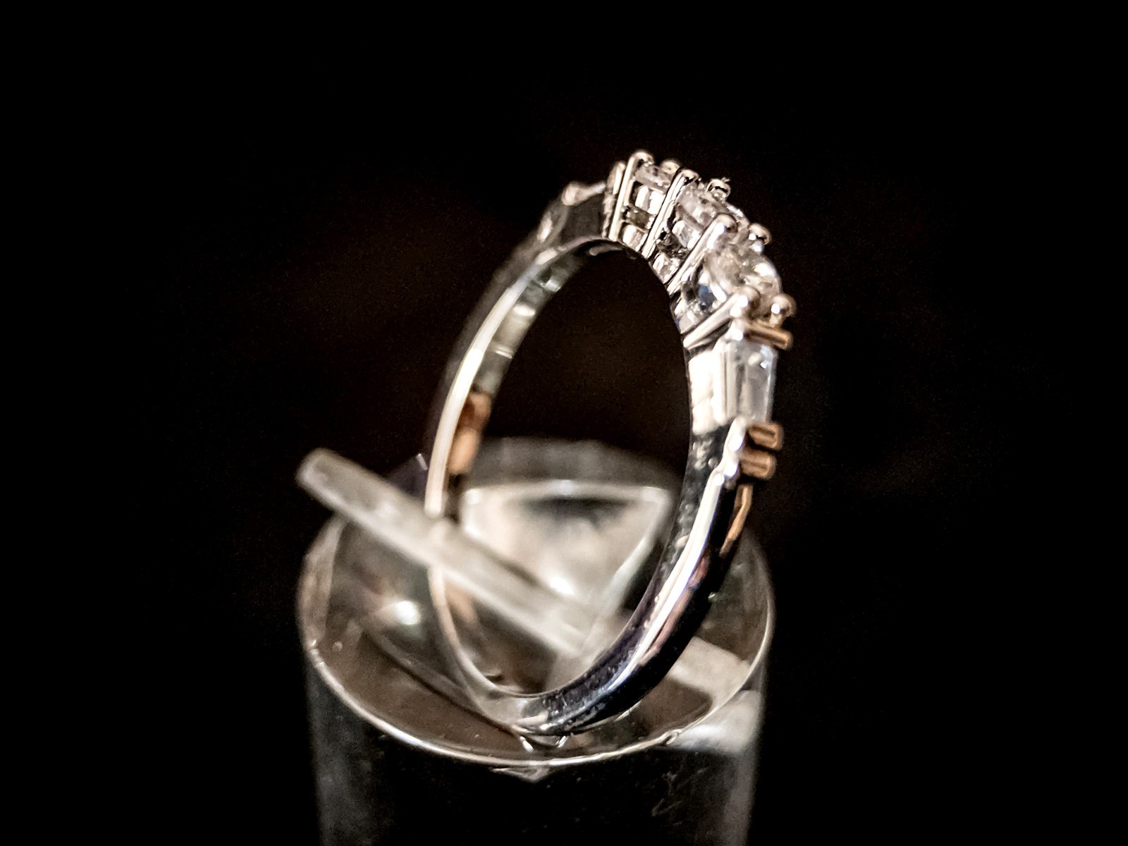 Sterling Silver Stackable CZs Ring - image 6