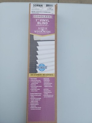 1'' Vinyl Blind 55'' W x 64'' L