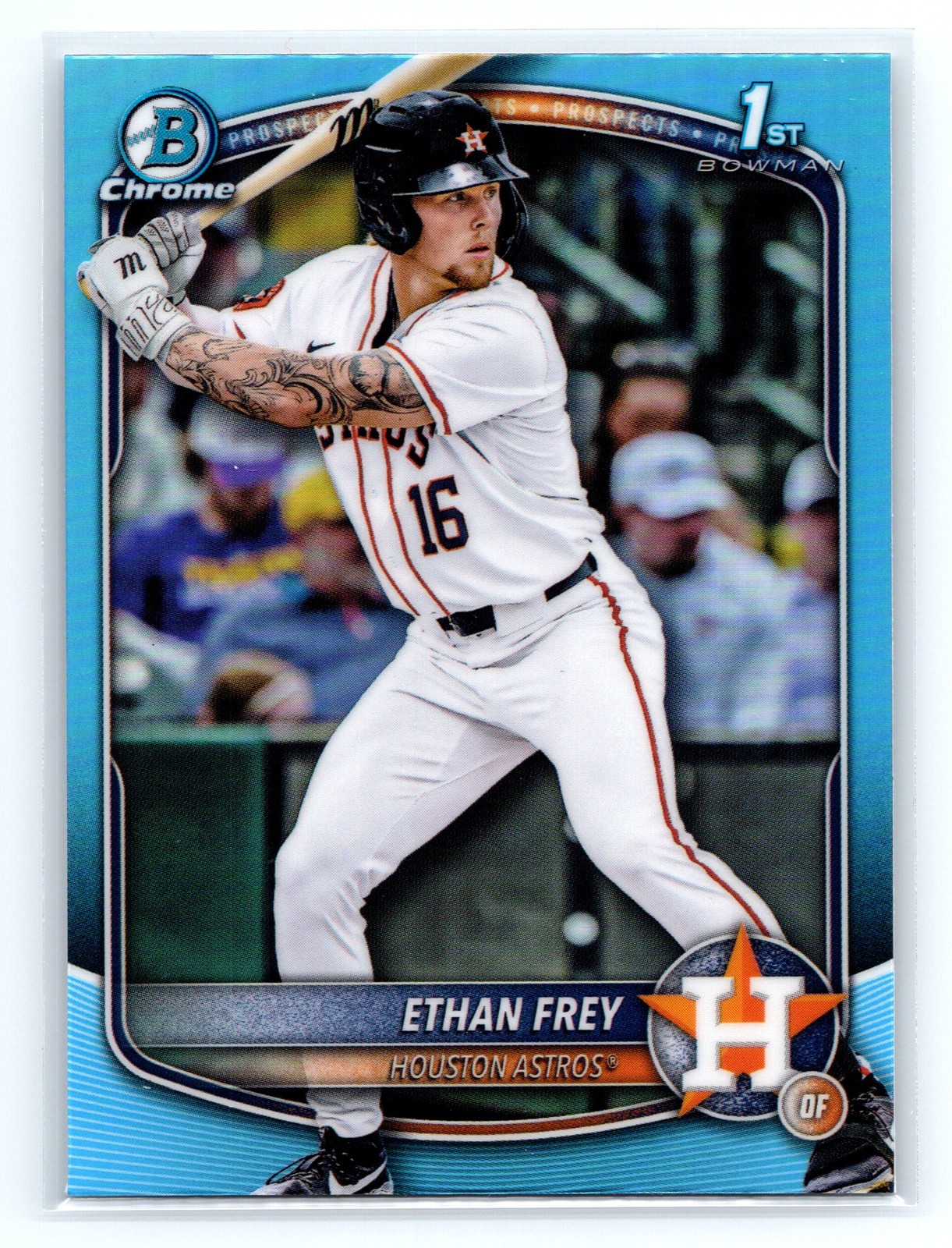 2025 Bowman Draft #BDC-67 Ethan Frey Chrome Sky Blue Refractor
