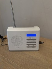 White Technika DAB-207 DAB/FM Digital Radio Mains Or Battery Operated Portable
