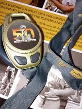 FOOTBALL MEMORABILIA Super Bowl 50 Small Radio With Lanyard Genuine