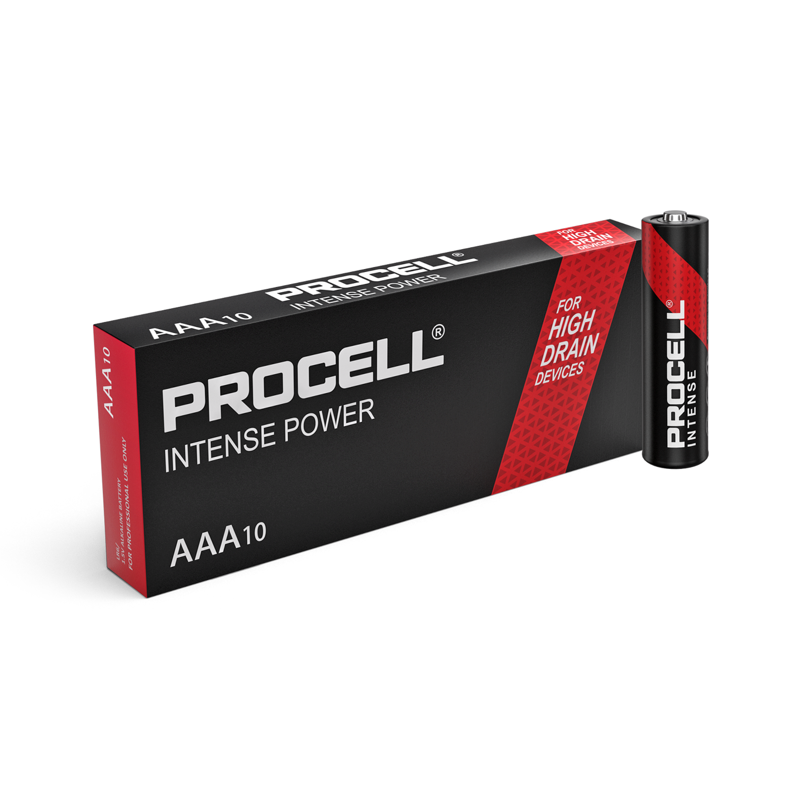 Procell Intense (Duracell) AAA LR03 PC2400 ID2400 1.5V Alkaline Batteries x 10