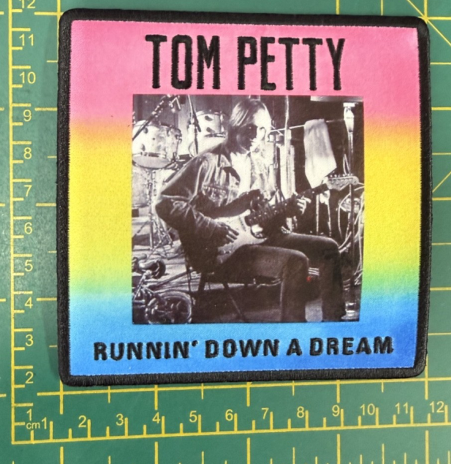 Tom Petty And The Heartbreakers Runnin' Down Woven Sew Or Iron On Patch Official