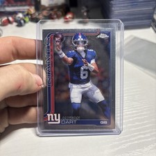 2025 Topps Chrome Football Jaxson Dart Rookie Base #306 New York Giants