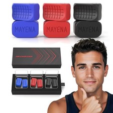 Jaw Exerciser for Men Women 3 Resistance Levels Silicone Jawline 3 Set