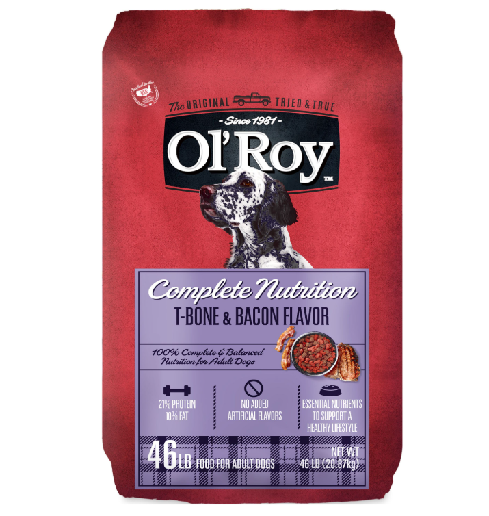 Complete Nutrition T-Bone Bacon Flavor Dry Dog Food 46 lb Bag