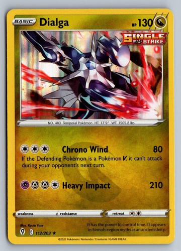 Evolving Skies DIALGA 112/203 Holo NM/M Pokemon Sky 14 - 42